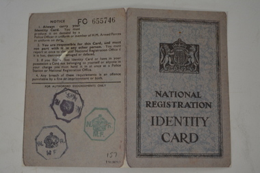 Souvenir - British Identity Card
