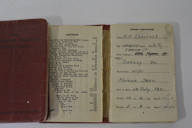 Book - Pocket Book, A.R. Sharrock, 1944