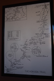 Framed Map, Kokoda Trail