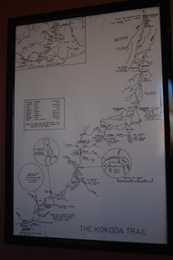 Map - Framed Map, Kokoda Trail