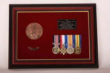 Medal - Framed Medals, Private Roy SANDOW MM