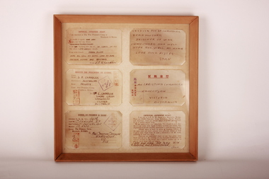 Postcard - Framed POW Postcards, Private S Chandler, c1940