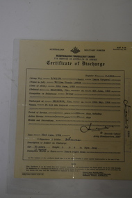 Discharge Certificates, William T. Lawson