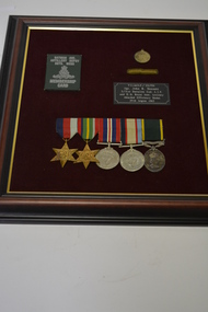Framed Medals, Sgt John R Bennett