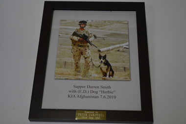 Photograph - Framed photograph, Sapper Darren Smith