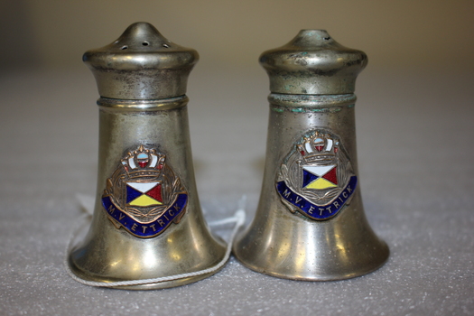 Silver plated salt and pepper shakers