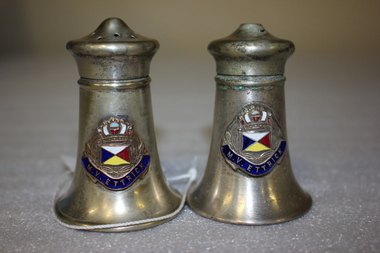 Silver plated salt and pepper shakers