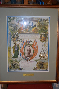 Certificate - Framed Certificate of Appreciation, R E Payne
