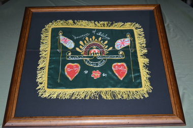 Souvenir - Framed embroidered  cloth