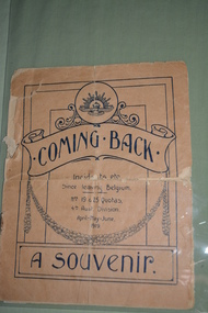 Booklet, Coming Back - A Souvenir, c1919