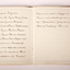 A brown velvet covered book with gold edged pages with handwritten calligraphy.