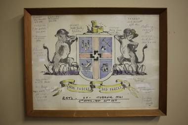 Work on paper - Coat of Arms, Rats of Tobruk 1941, 1941
