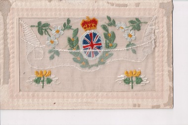 Postcard - Embroidered Postcard, c. 1917