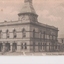 Postcard with a black and white photograph of Creswick Town Hall. Handwritten message on back.