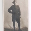 Soldier wearing slouch hat standing with right hand on hip