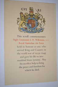 Document - Commemorative Scroll