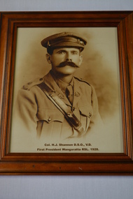Photograph - Framed Photograph, Col. H J SHANNON D.S.O.,V.D, C1915