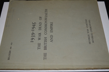 Book, 1939-1945 The War Dead of the British Commonwealth and Empire, 1956