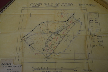 Field Sketch, Camp Kilo 89 Area