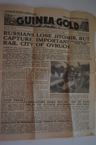 Newspaper, Guinea Gold, 21/11/1943
