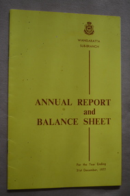 Yellow booklet with brown coloured working 