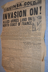 Newspaper, Guinea Gold, 7/6/1944