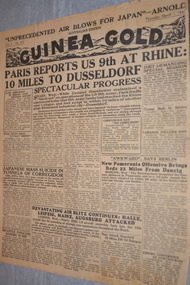 Newspaper, Guinea Gold, 1/3/1945