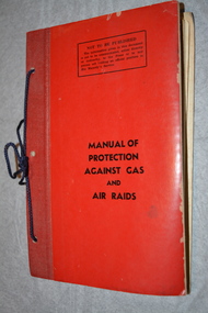 Book, Manual of Protection Against Gas and Air Raids, 1939