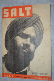 Australian Army Education Journal -SALT - the cover depicts a RAF Hindu pilot,