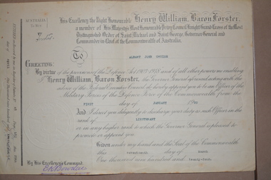 Document - Personal papers, Lieut. A.J Cruise MBE