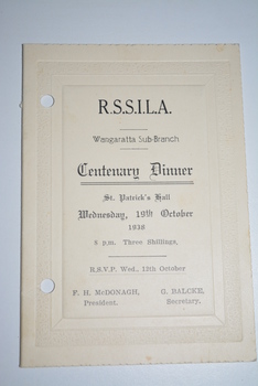 Cream  parchment card with embossed border