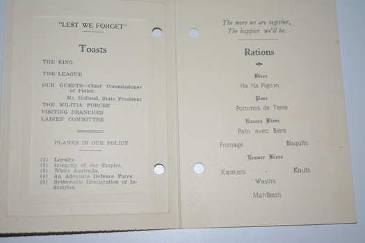 Cream  parchment card with embossed border