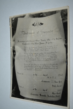 Black and white photograph of document