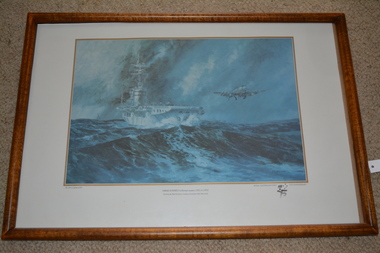 Poster - Framed poster, HMAS Sydney in Korean waters 1951-1952