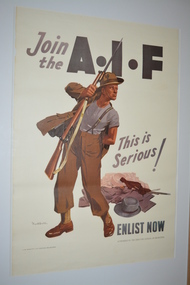Poster, Join the AIF: This is serious!, c. 1939-1942