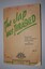 Cream colour cardboard soft cover booklet with green and black writing and crest on front cover.