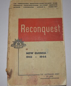 Soft cover booklet  containing 160 pages including maps and photographs.  Cover is cream colour cardboard with black print and rising sun crest.
