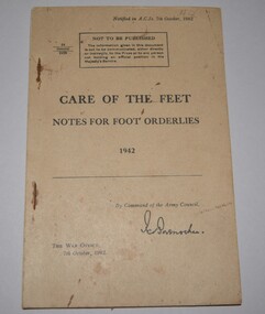 Cream cardboard covered booklet  containing 48 pages including diagrams.  