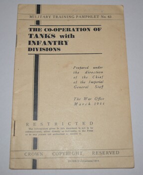 Soft cover pamphlet with black lettering containing 30 pages
