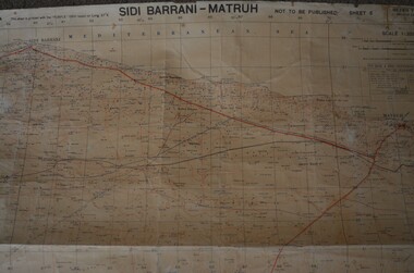 Map, 19th Field Survey Coy R.E, SIdi Barrani-Matruh, June 1942