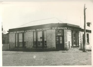 Photograph - Black and white photograph, Dixon's Store Lake Bolac, 1937