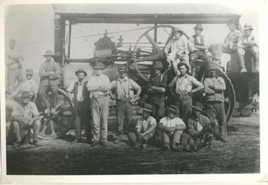 Photograph - Black and white photograph, Tom Park's traction engine 1920, 1920
