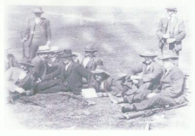Black and white photograph, Lake Bolac Rifle Club