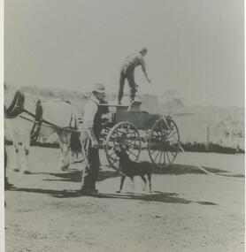 Black and white photograph, Fire-fighting Equipment, circa 1910