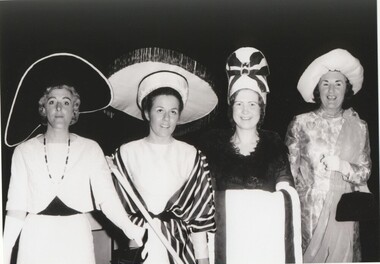 Black and white photograph, Lake Bolac Music Club, performance of "My Fair Lady", 1971