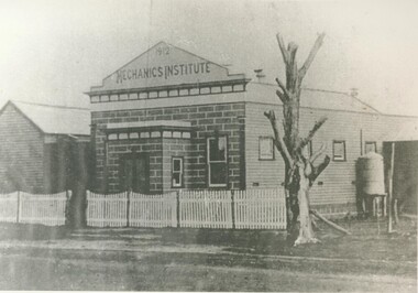 Black and white photograph, Wickliffe Public hall/Mechanic's Institute, (1912-1996)
