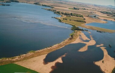 Colour photograph, Jan. Flood of Fiery Creek Inlet and Lake Bolac