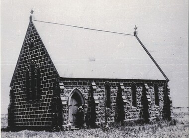 Black and white photograph, Scots Presbyterian Church Lake Bolac, circa 1890