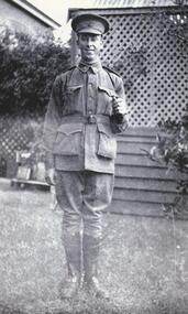 Black and white photograph, Gunner Stanley Herbert Moreton, Field Artillery Brigade, WW1