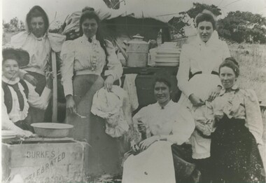 Black and white photograph, Picnic at Mt Hamilton